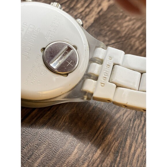 Swatch Watch Full-Blooded SVCK4045AG Diaphane Chronograph Swiss Date Working - Picture 6 of 10